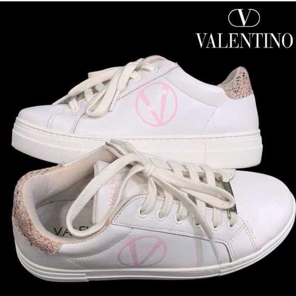Valentino Sneakers size 6 white/pink - Picture 3 of 6